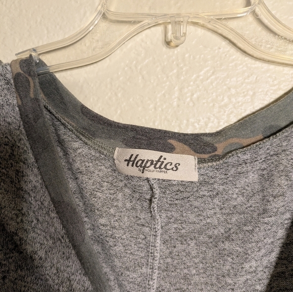 Haptics By Holly Harper Gray and Cream Women's Top Pre-owned Size 2xl - Picture 5 of 7